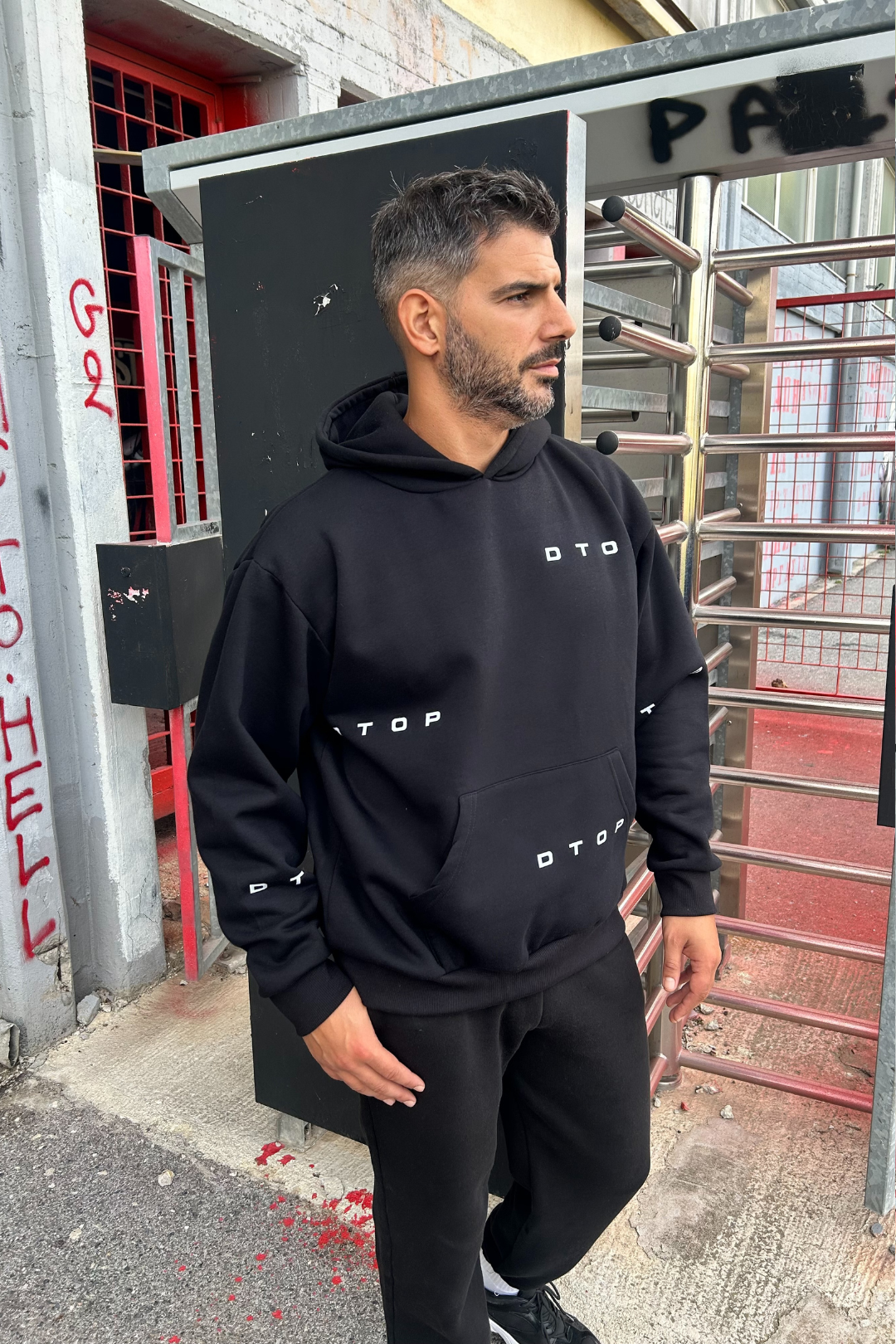 OVERSIZED ΦΟΥΤΕΡ "DTOP" BLACK