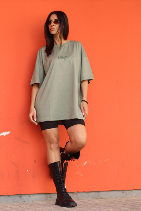 Dtop oversized t-shirt – sage edition