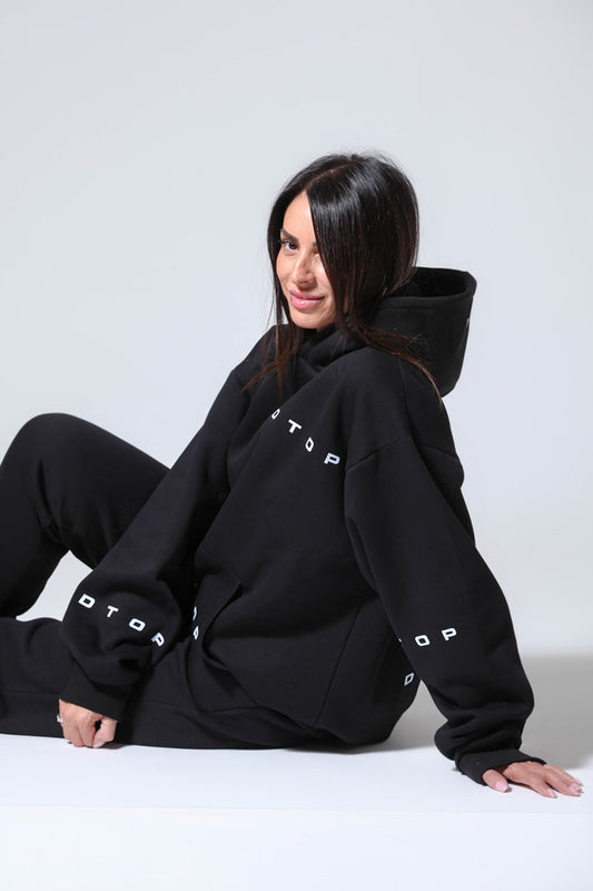 Oversized Φουτερ Dtop Black