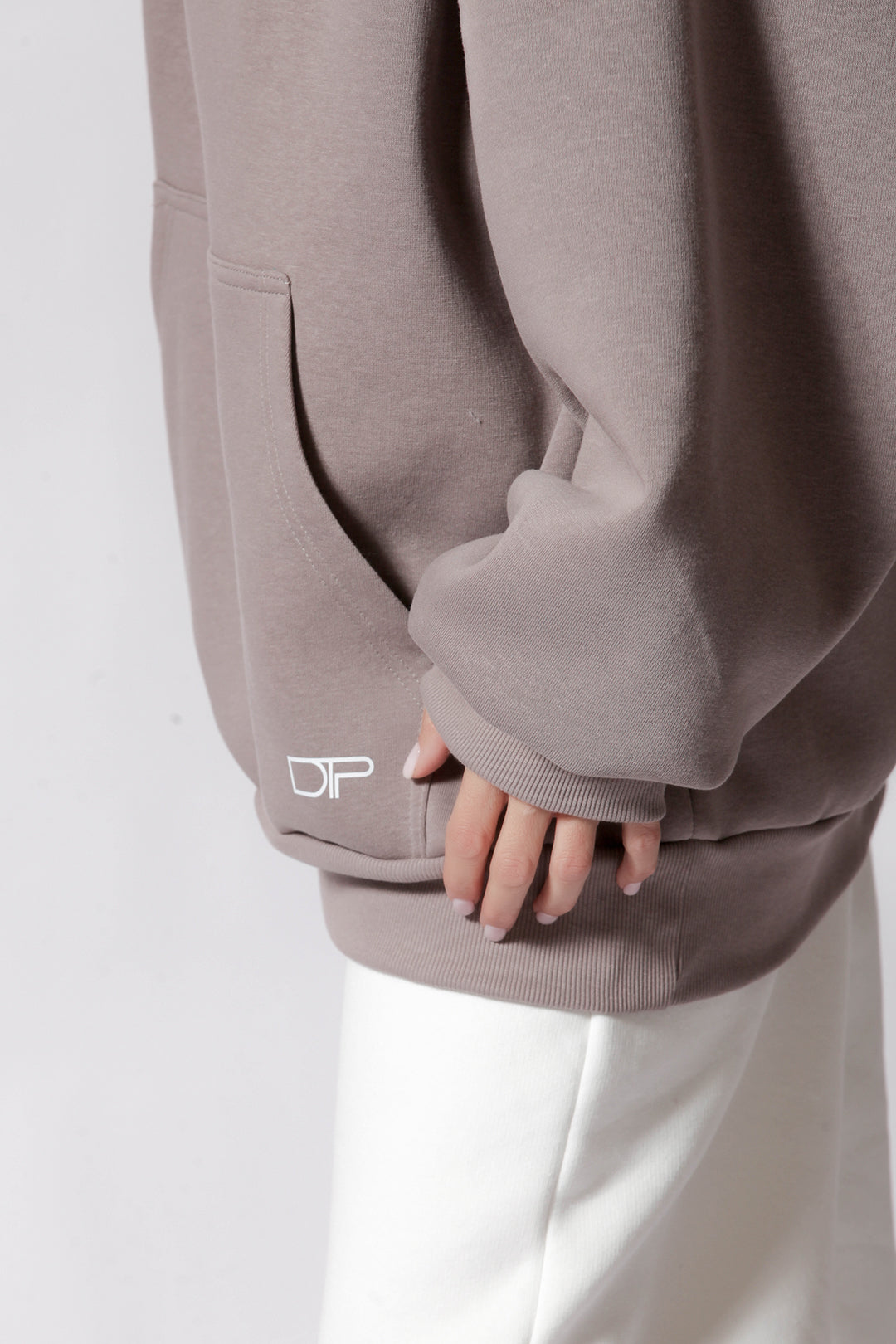 OVERSIZED HOODIE __ DO THOUGHTS ONLY POSITIVE