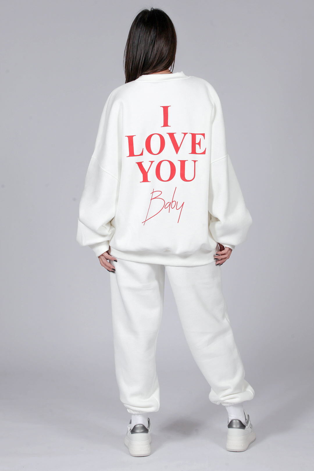 OVERSIZED CREWNECK     - I LOVE YOU BABY -