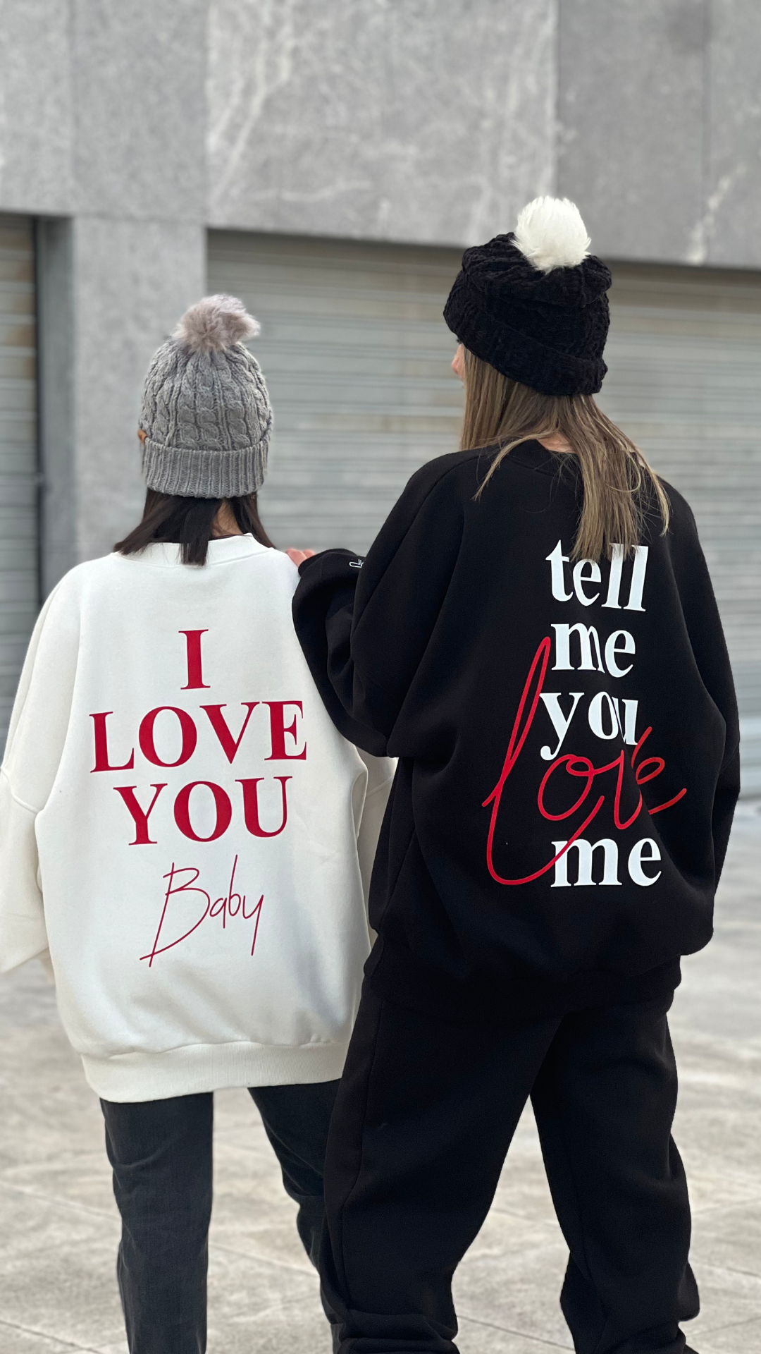 Oversized Crewneck Tell Me You Love Me