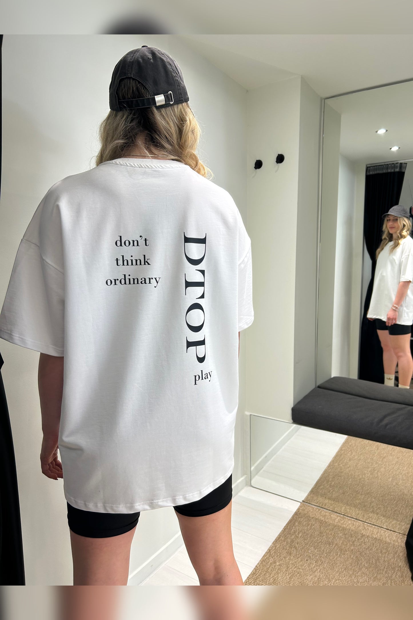 Don't think ordinary white t-shirt