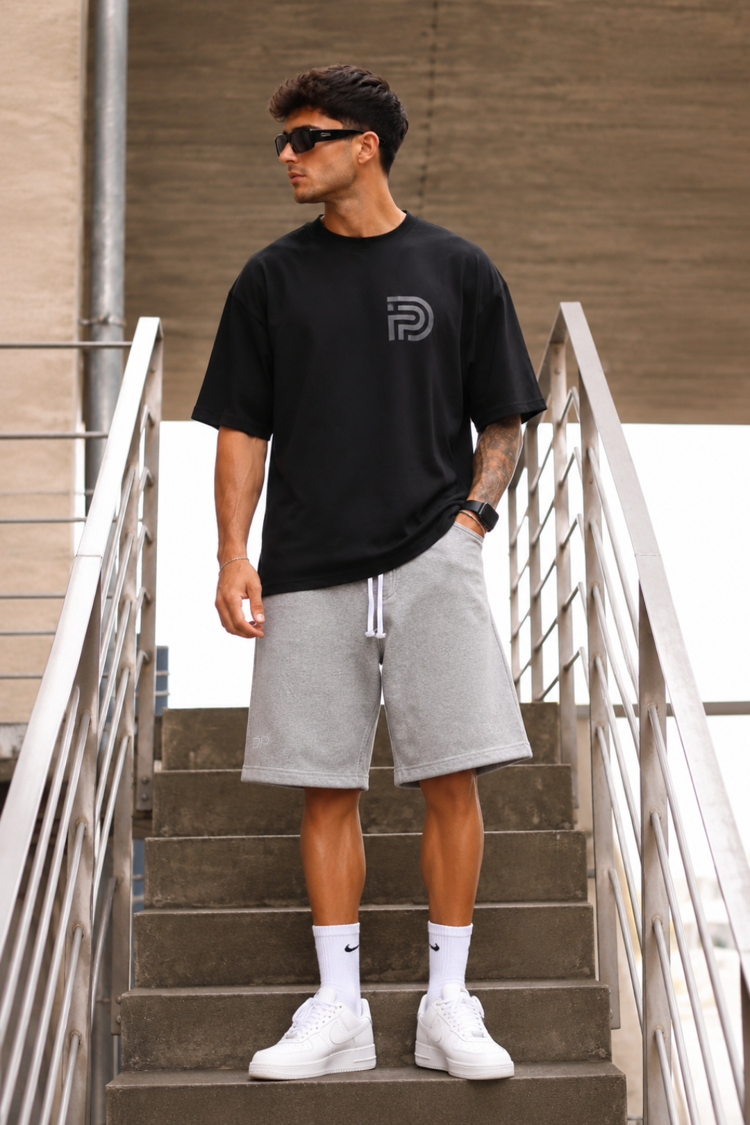 Μαύρο Oversized T-Shirt DTOP