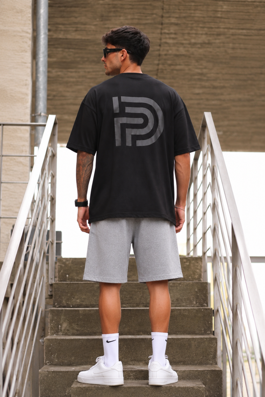 Μαύρο Oversized T-Shirt DTOP