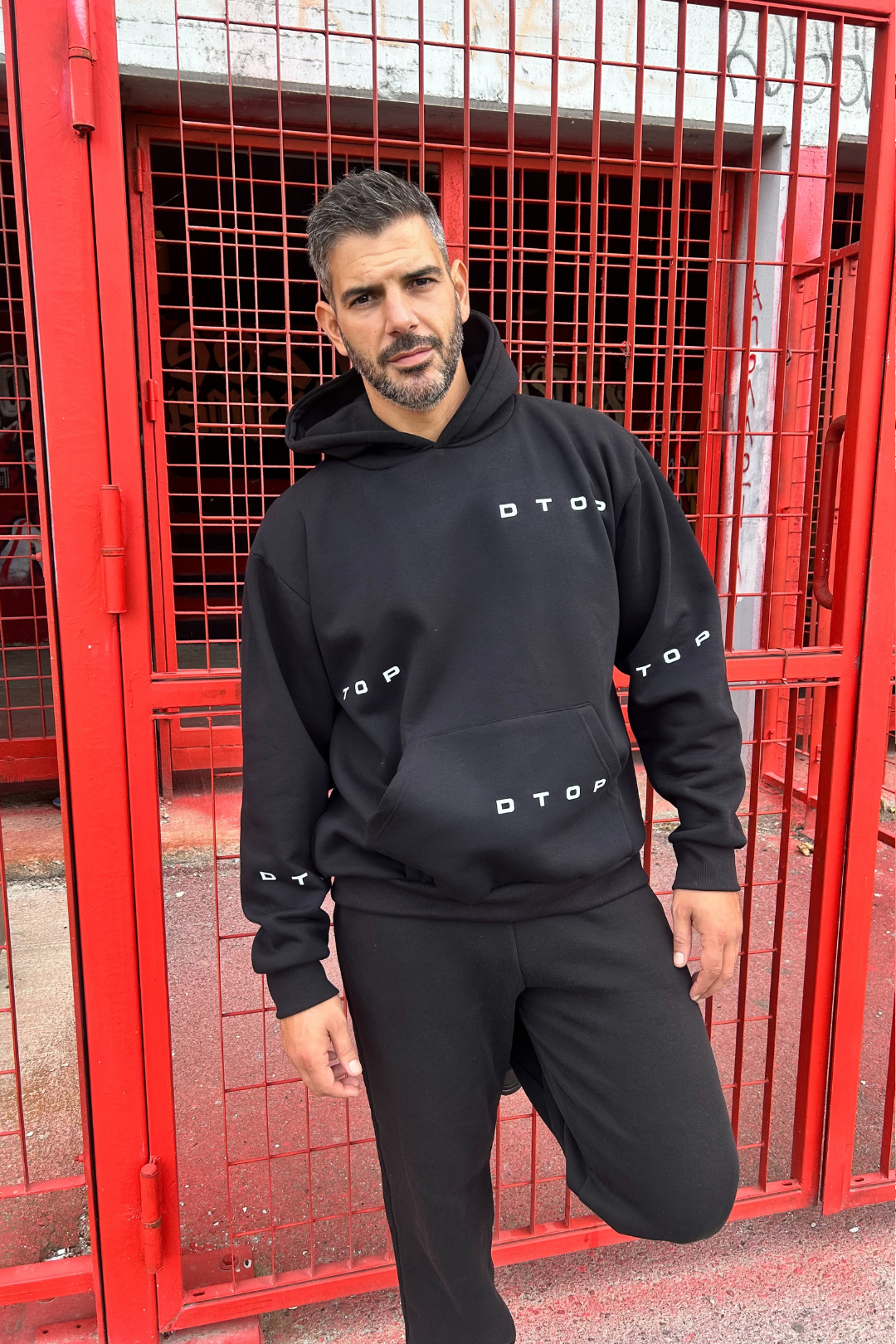 OVERSIZED ΦΟΥΤΕΡ "DTOP" BLACK