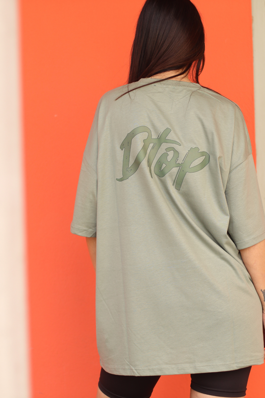 Dtop oversized t-shirt – sage edition