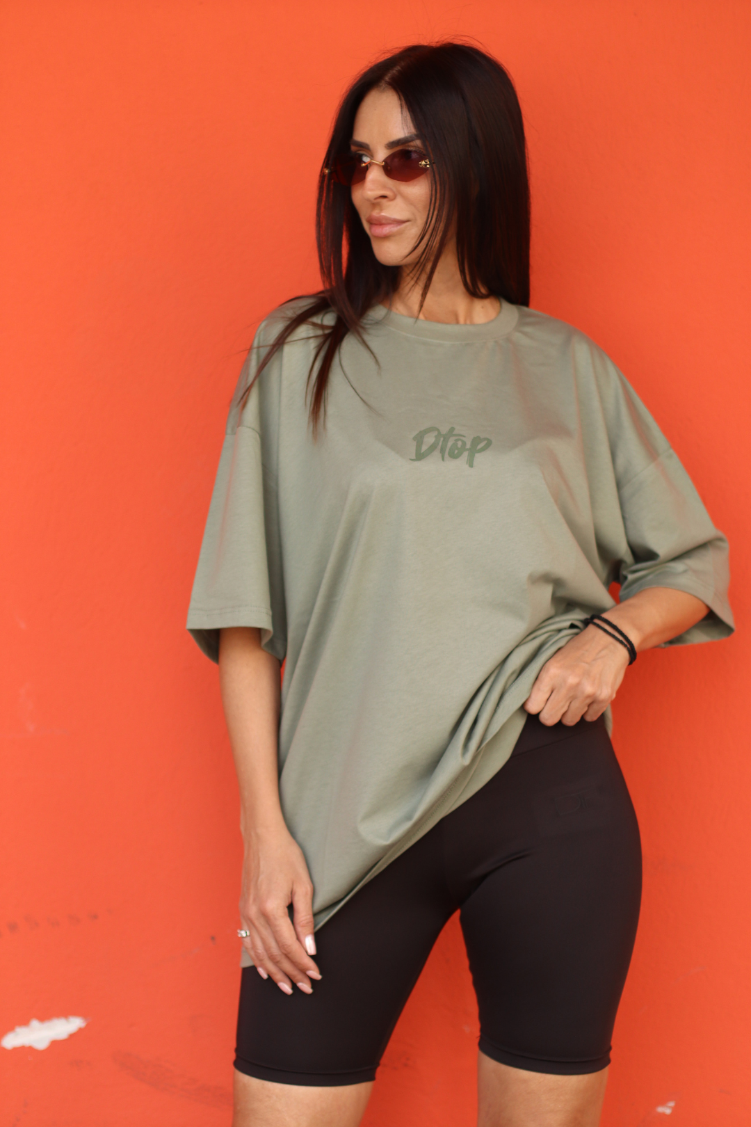 Dtop oversized t-shirt – sage edition