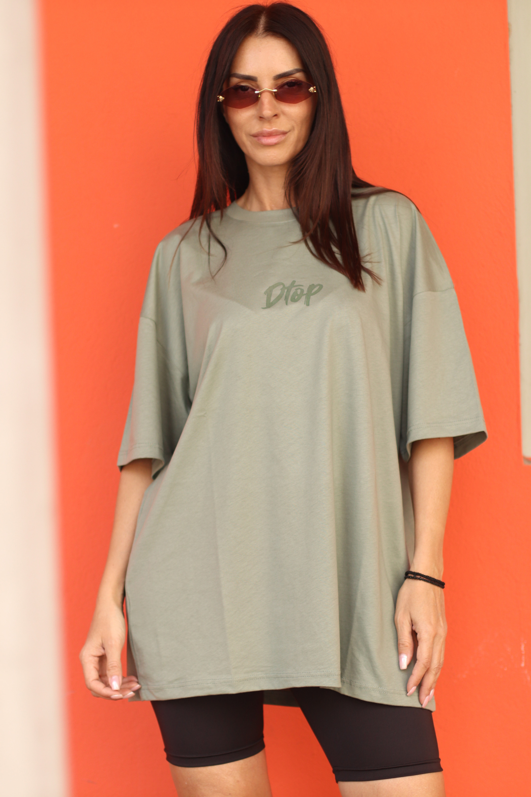 Dtop oversized t-shirt – sage edition