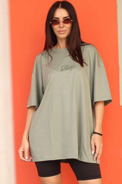 Dtop oversized t-shirt – sage edition