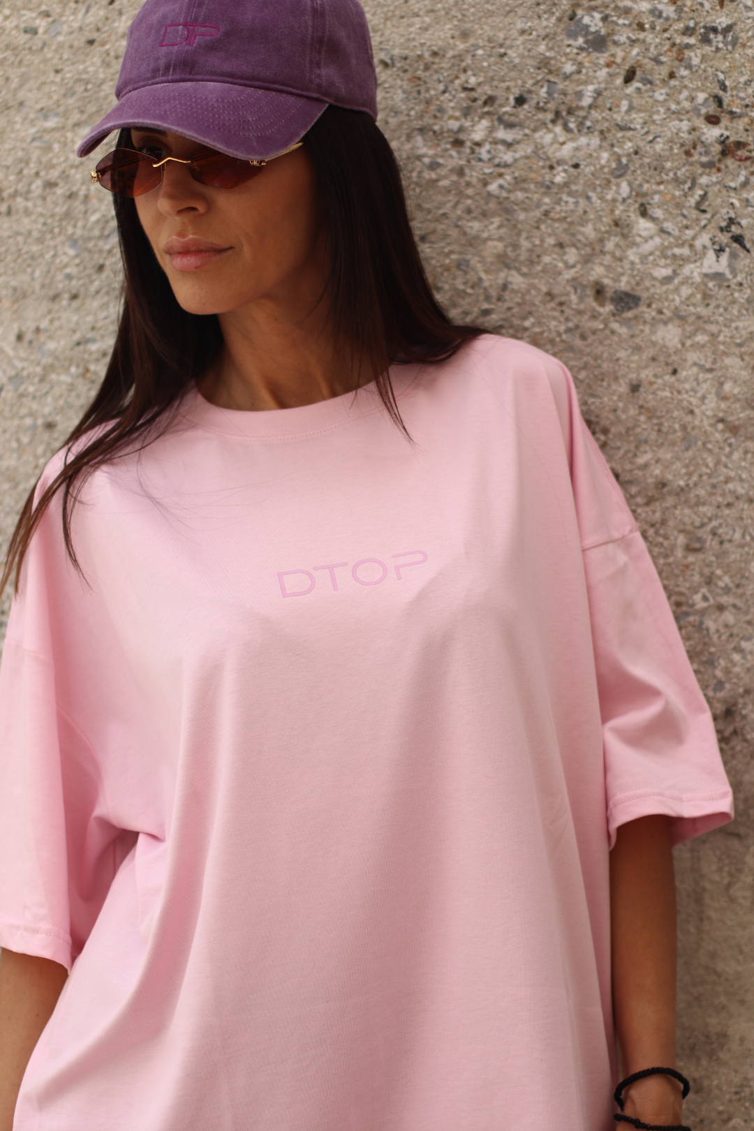 Dtop oversized t-shirt – pink edition