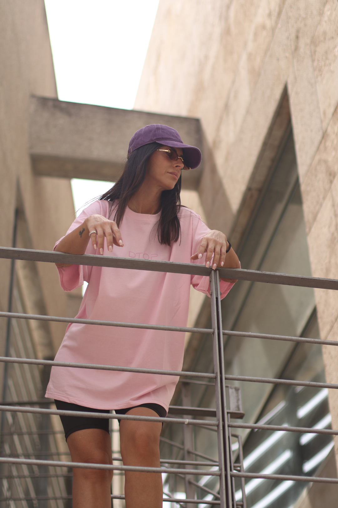 Dtop oversized t-shirt – pink edition