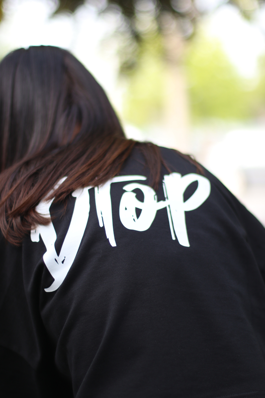 DTOP Signature Crop Tee – Black