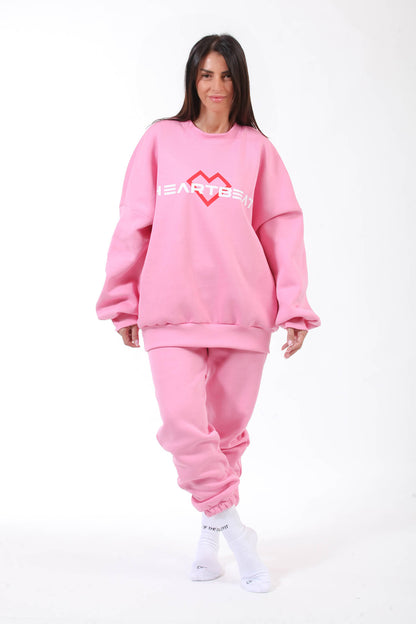 OVERSIZED ΦΟΥΤΕΡ ΡΟΖ "HEARTBEAT"