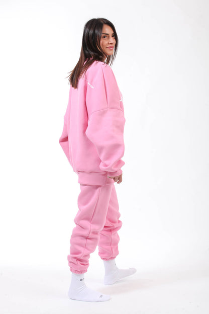 OVERSIZED ΦΟΥΤΕΡ ΡΟΖ "HEARTBEAT"