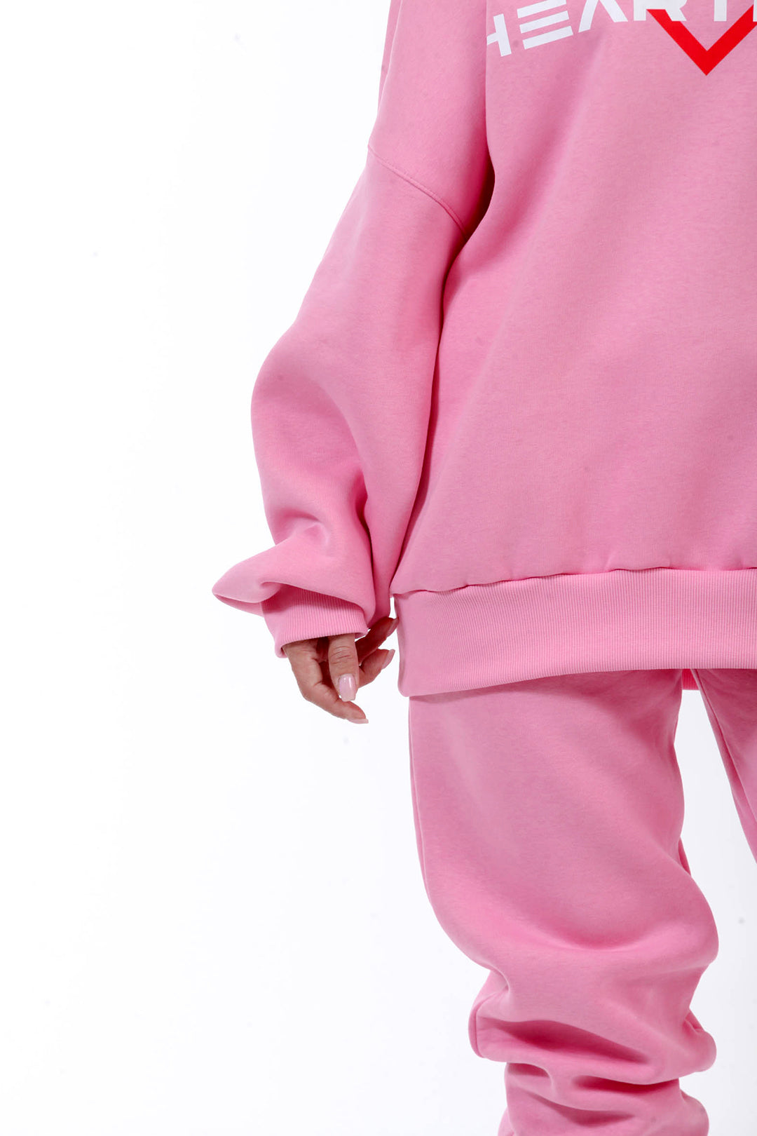 OVERSIZED ΦΟΥΤΕΡ ΡΟΖ "HEARTBEAT"