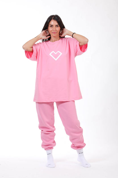 HEART T-SHIRT PINK