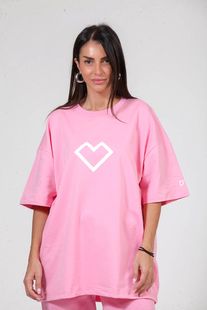 HEART T-SHIRT PINK
