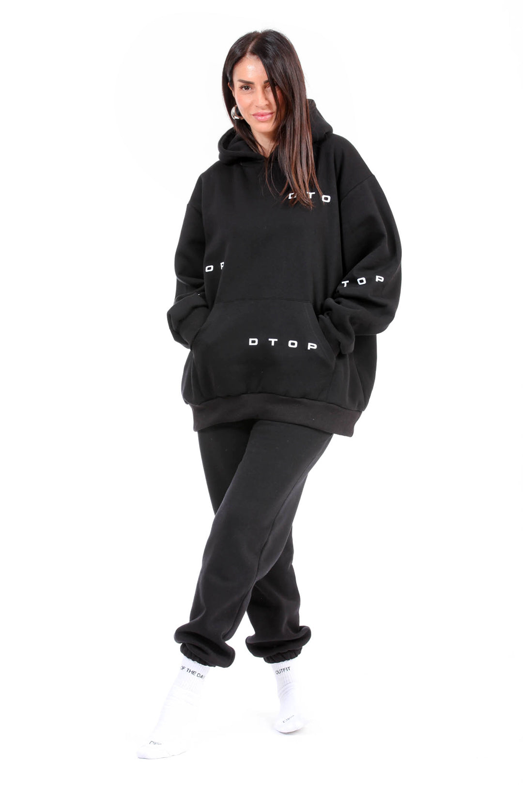 OVERSIZED ΦΟΥΤΕΡ DTOP BLACK