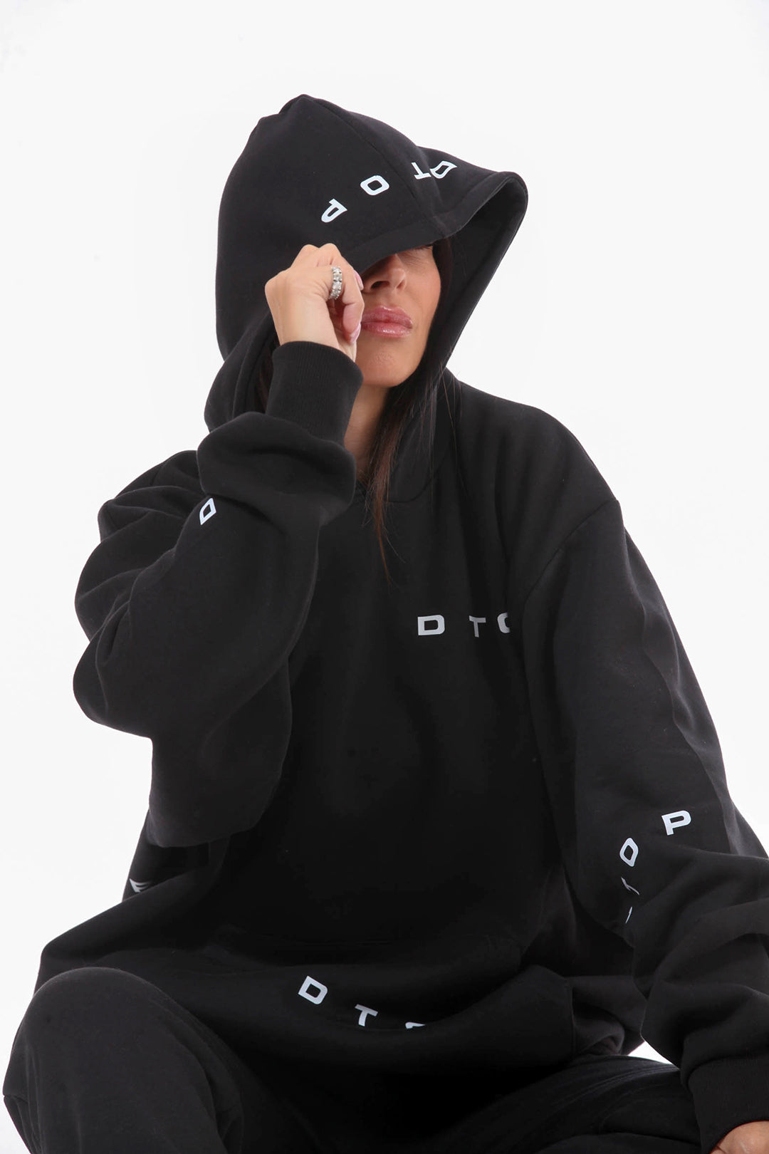 OVERSIZED ΦΟΥΤΕΡ DTOP BLACK