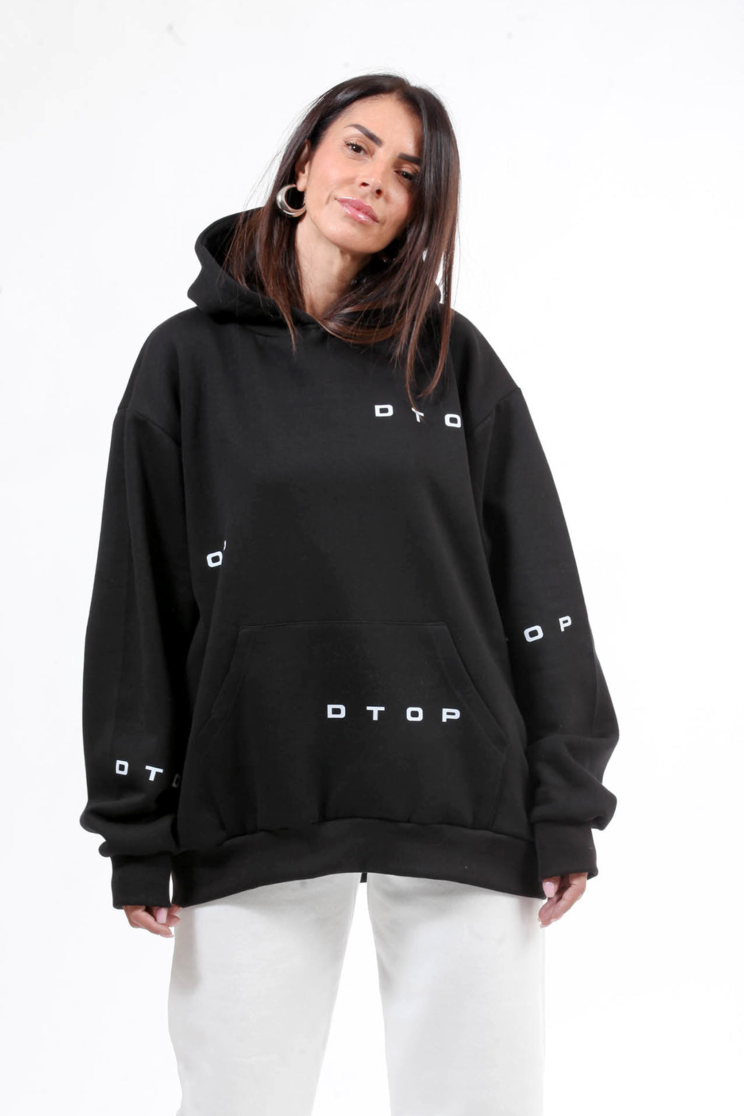 OVERSIZED ΦΟΥΤΕΡ DTOP BLACK