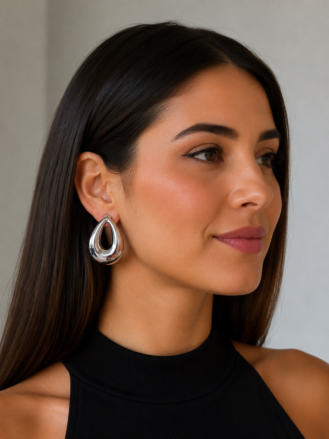 Luna Drop Earrings – Stainless Steel