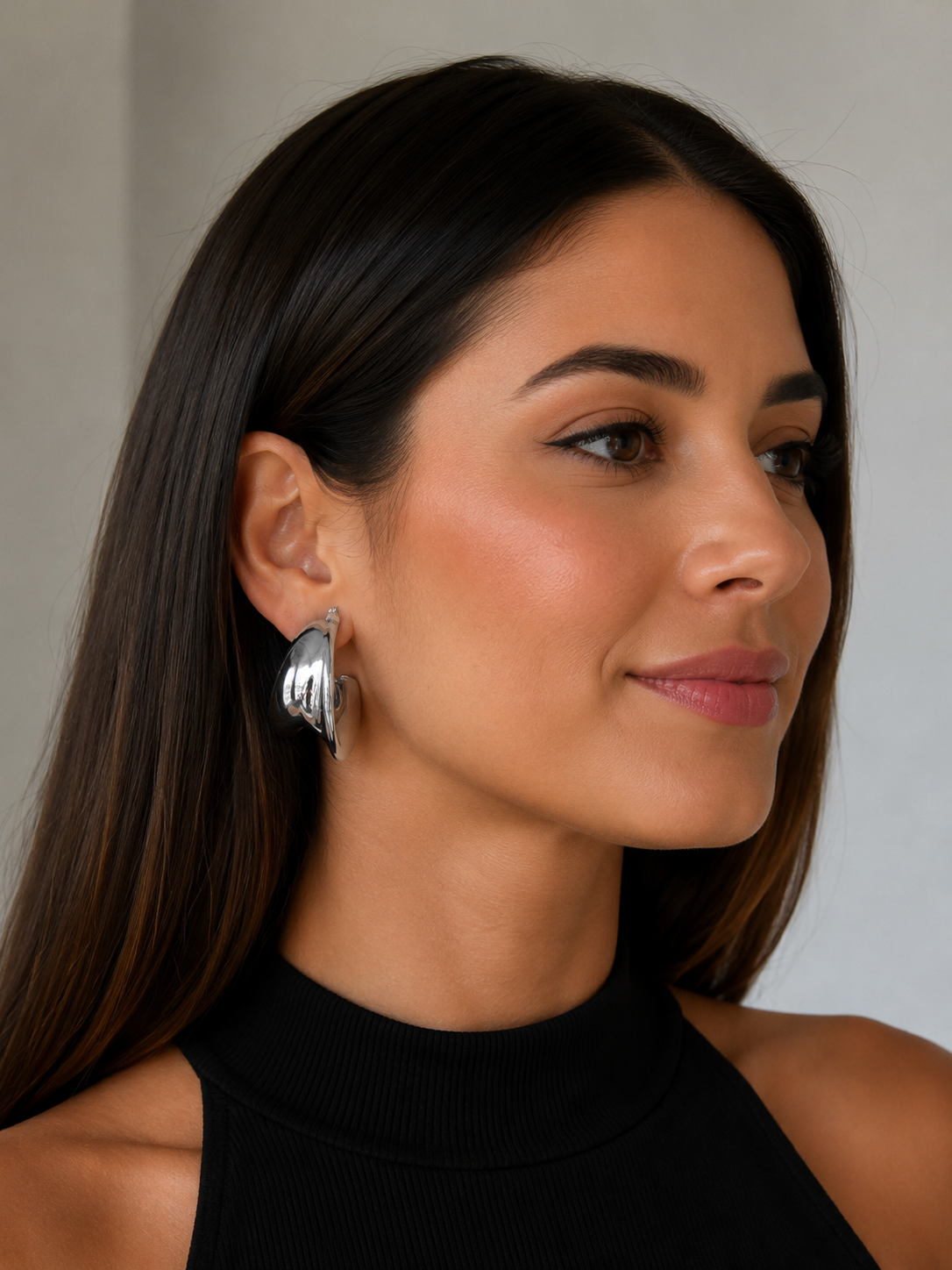 Nova Sculpt Earrings – Stainless Steel