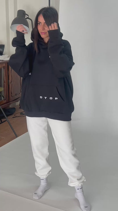 Oversized Φουτερ Dtop Black